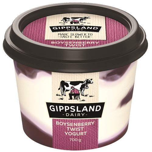 Gippsland Dairy Boysenberry Twist Yoghurt 700g