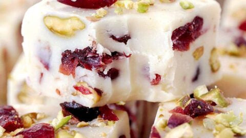 Pistachio & Cranberry Fudge Mini Bundt