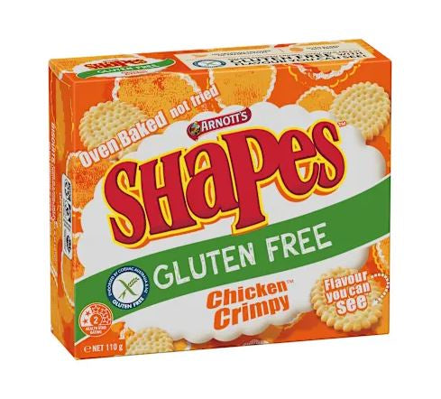 Arnott's Chicken Crimpy Shapes 110g GF