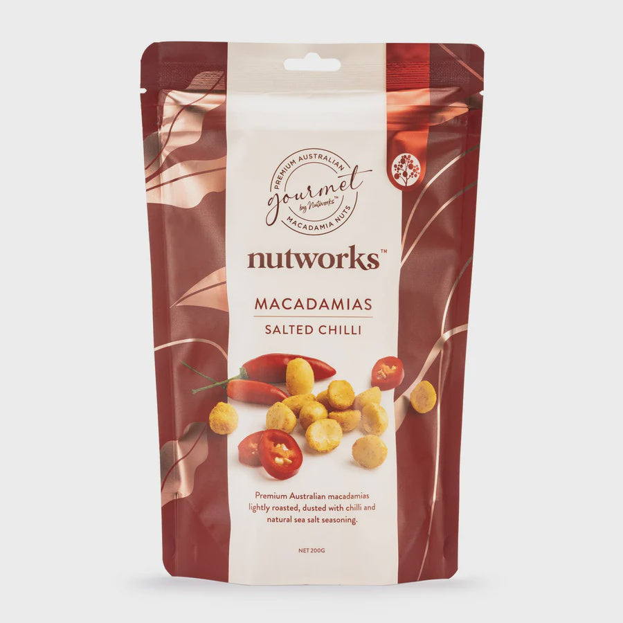 Nutworks Salted Chilli Macadamias 200g