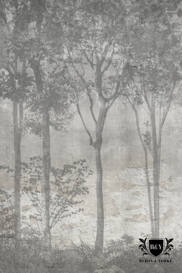 Byron & Yorke Microfibre Tea Towel Boxed Grey Trees