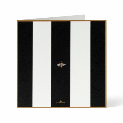 Manor Road Greeting Card Striped Bee (Blank)