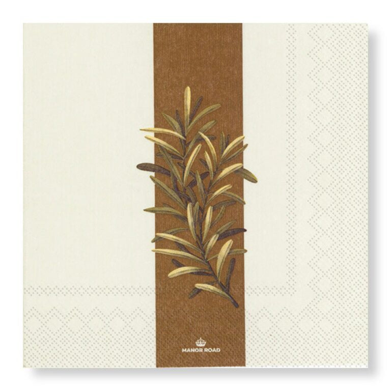 Rustic Rosemary 33cm Tissue Napkin 20pk