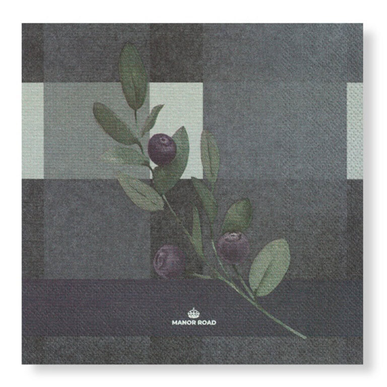Blueberry Burst 33cm Tissue Napkin 20pk