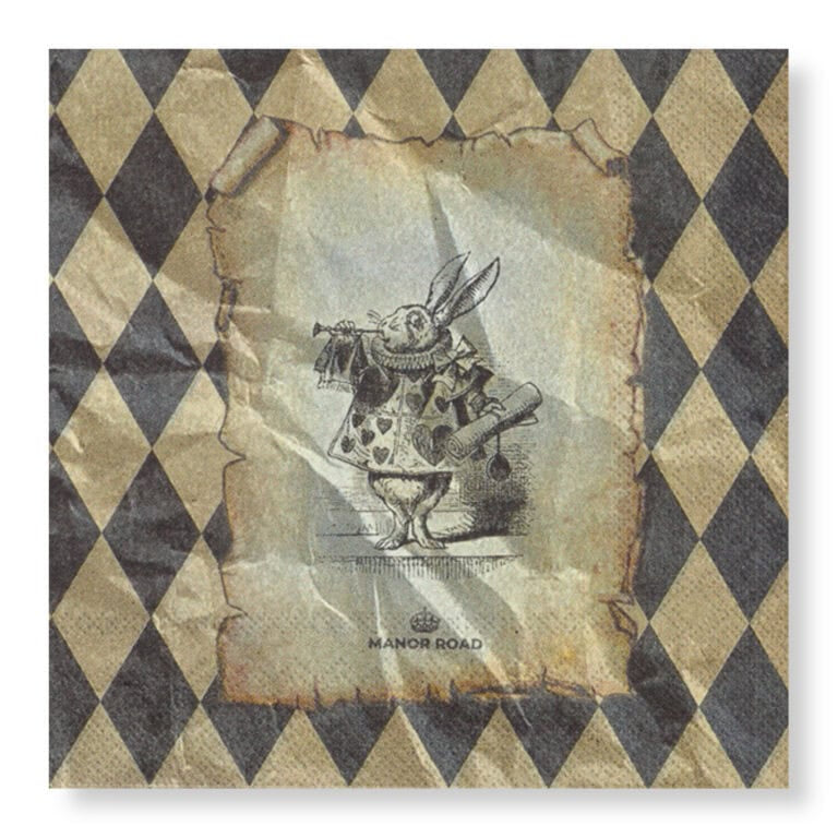 Wonderland 25cm Tissue Napkin 20pk
