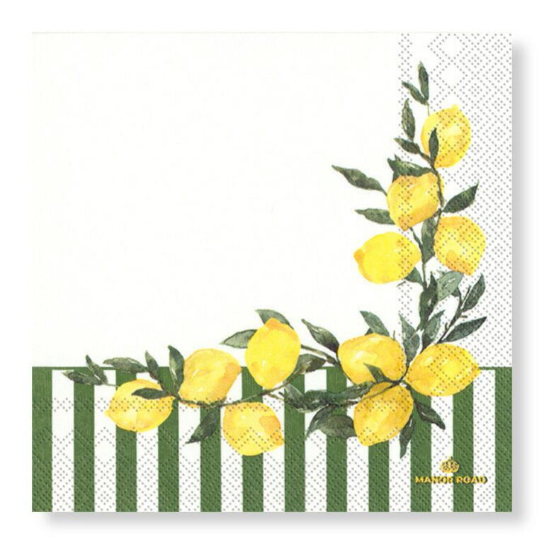 Limoncello 25cm Tissue Napkin 20pk