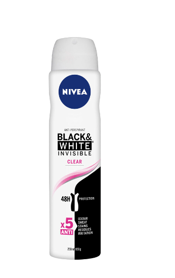 Nivea Ladies Black & White Invisible 250ml