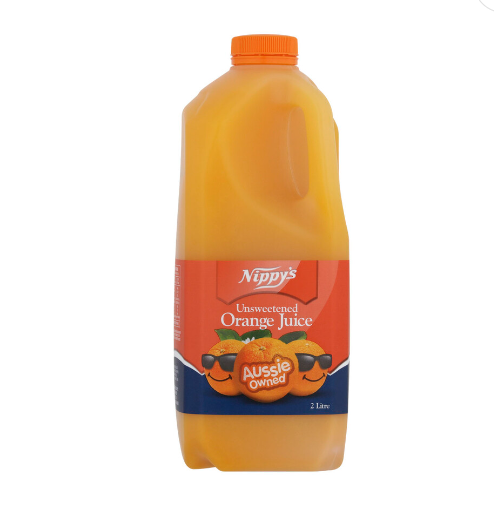 Nippy's Unsweetened Orange Juice 2L