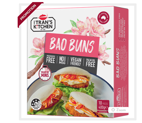 Mrs Tran's Kitchen Regular Bao Buns 400g