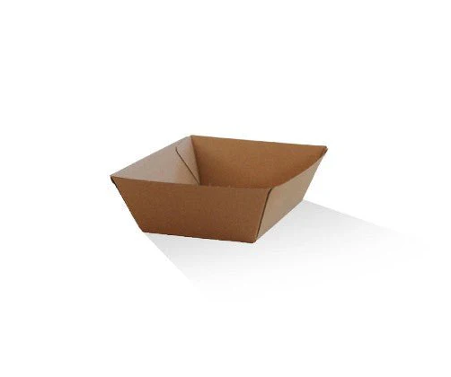 Paper Board Kraft Tray No1 131x91x50mm 50pk