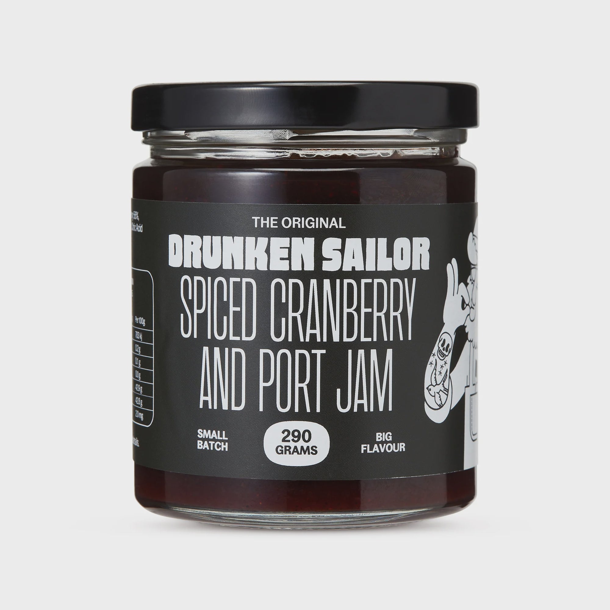Drunken Sailor Spiced Cranberry and Port Jam 260g