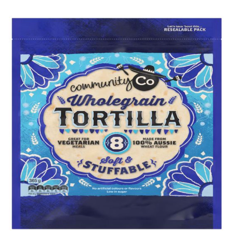 Community Co Tortillas Wholegrain 8pk