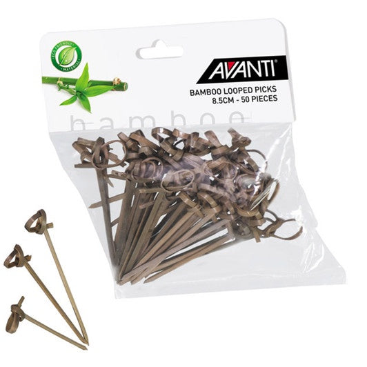 Avanti Bamboo Looped Picks 8.5cm 50pk