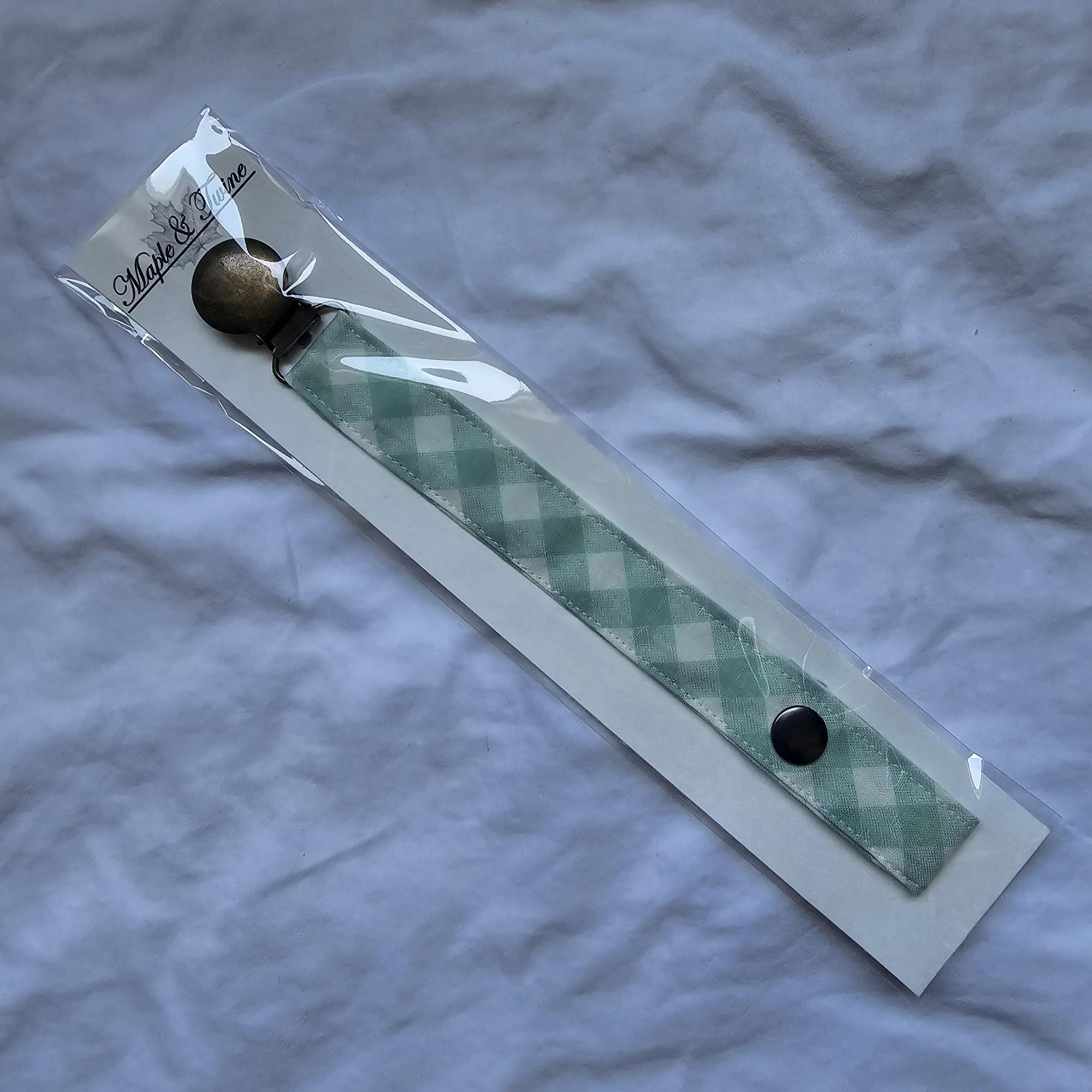Dummy Chain - Fabric   - Green Plaid