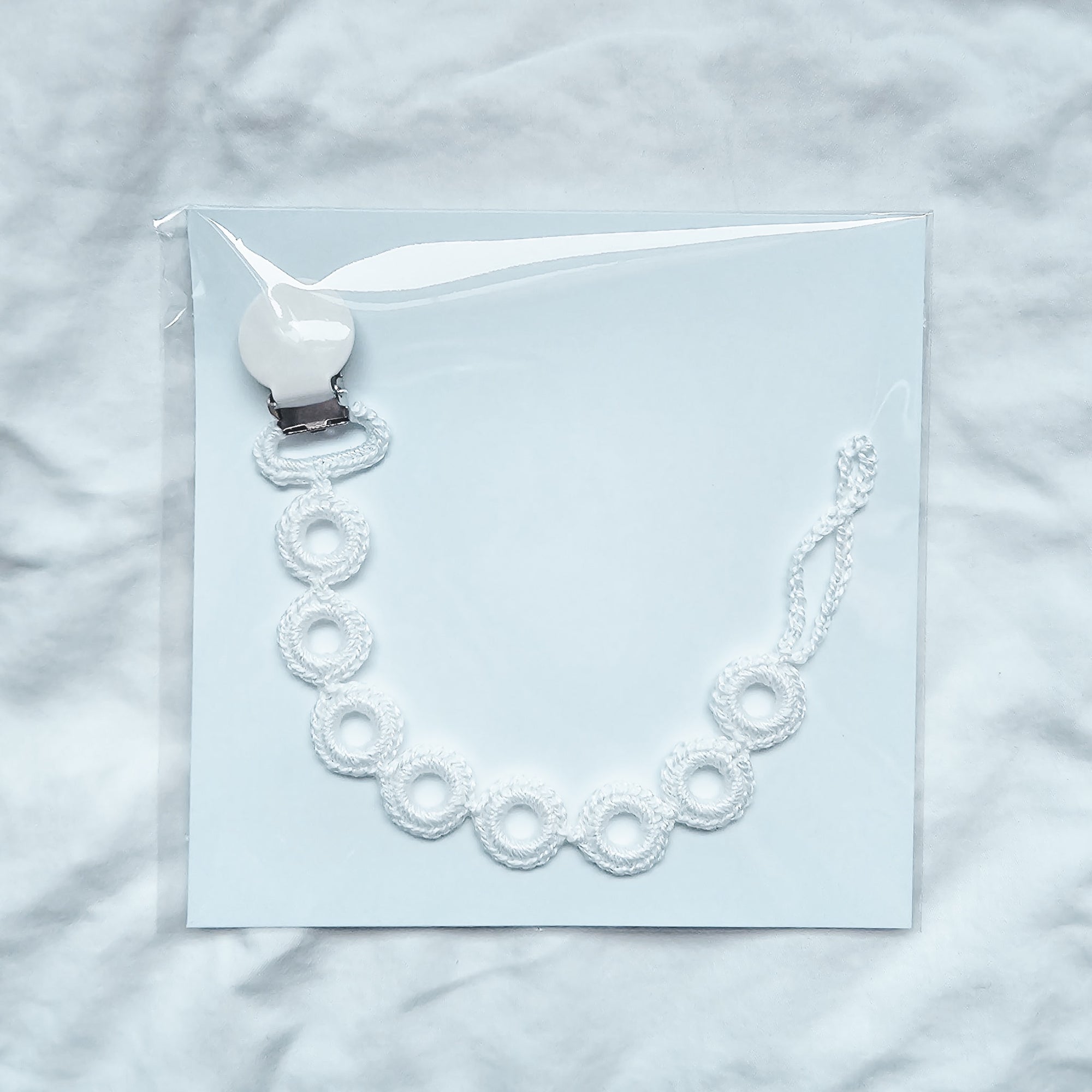 Dummy Chain - Crochet Rings - White