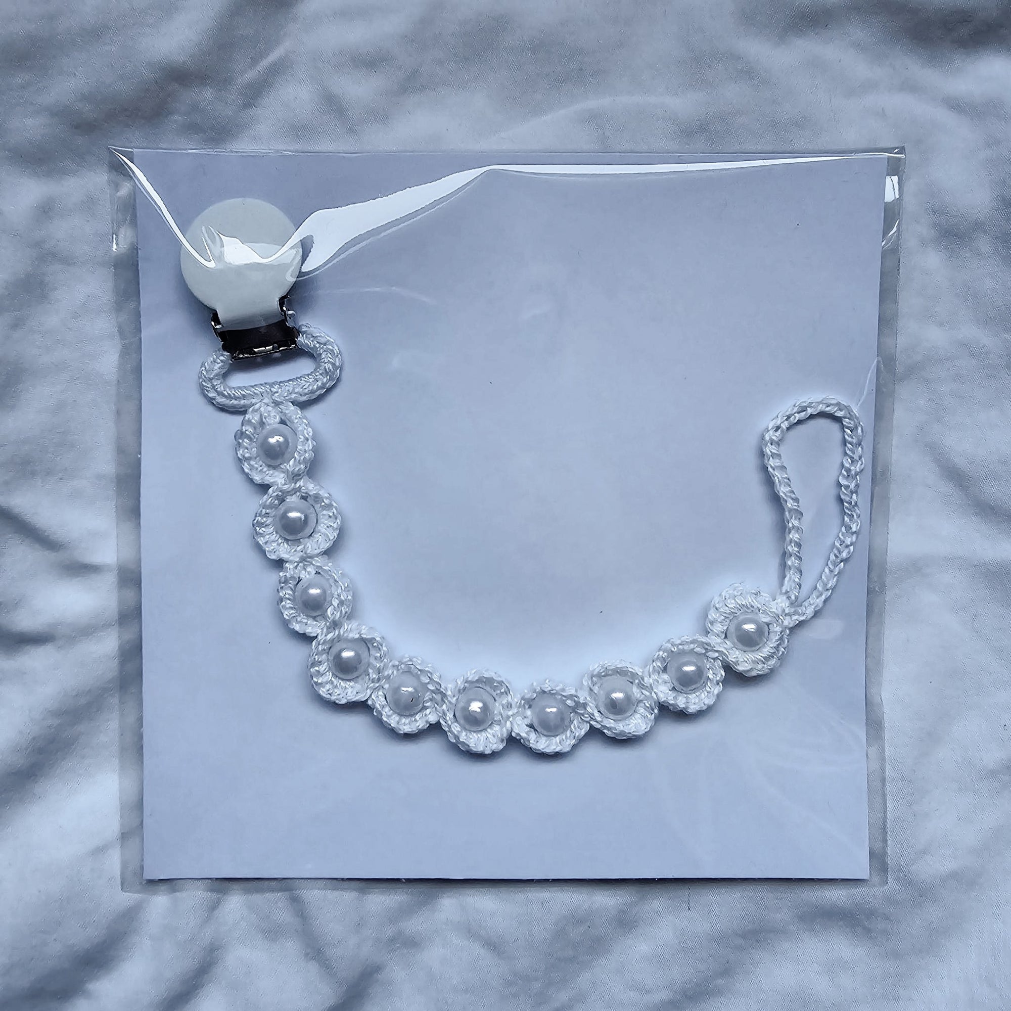 Dummy Chain - Crochet Twisted Design - White