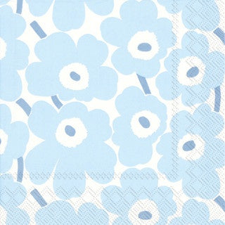 Marimekko Mini Unikko light blue 25cm Tissue Napkin 2opk