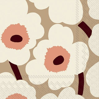 Marimekko Unikko cream 25cm Tissue Napkin 20pk