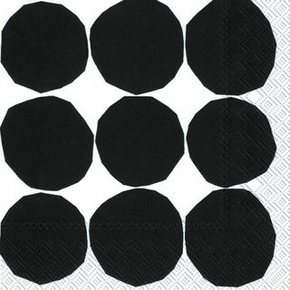 Marimekko Kivet Black White 25cm Tissue Napkin 20pk