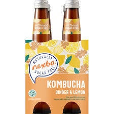 Nexba Kombucha Ginger & Lemon 330ml 4 Pack