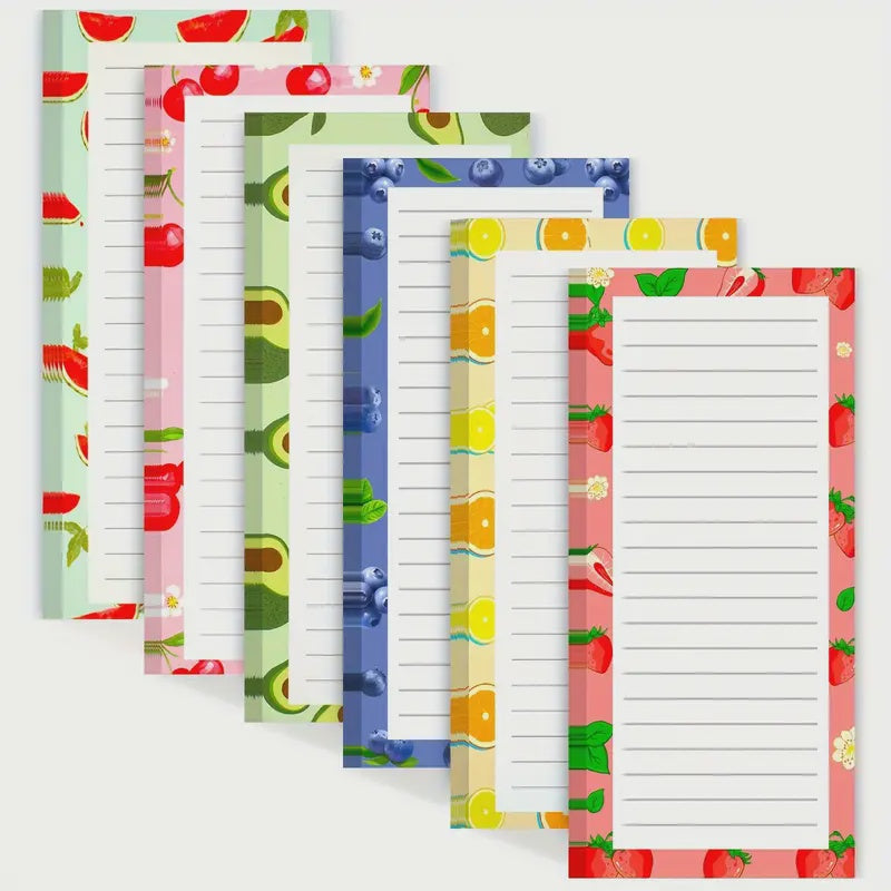 Magnetic Shopping List Pad Fruit