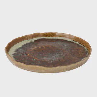Mia Ceramic Platter 32cm Toffee