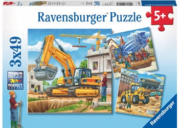 Ravensburger Construction Vehicle Puzzle 3 x 49pc
