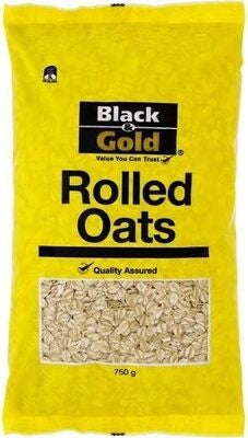 Black & Gold Rolled Oats 750g