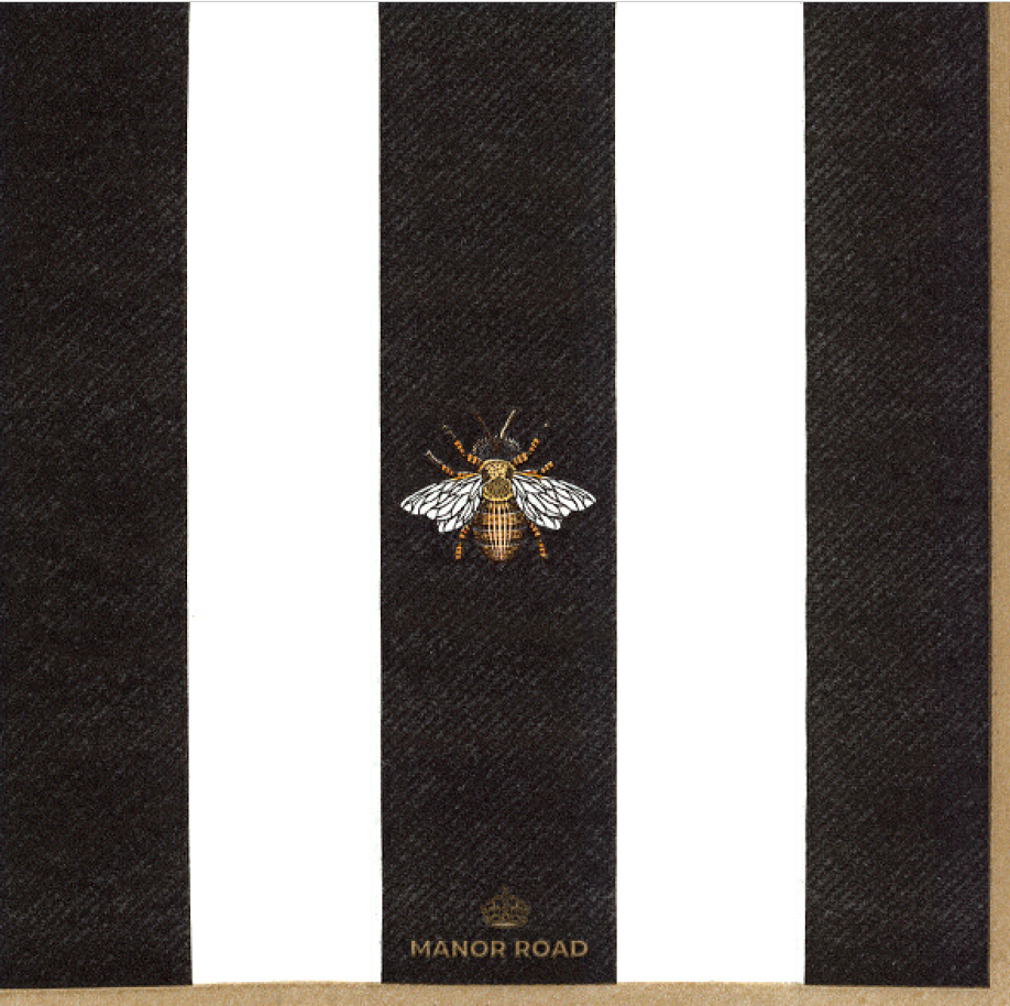 The Striped Bee 33cm Tissue Napkin 20pk