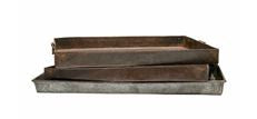 Moss Rectangle Iron Tray 70 x 40cm