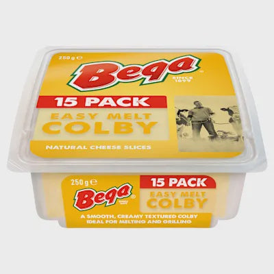 Bega Colby Cheese Slices 15pack