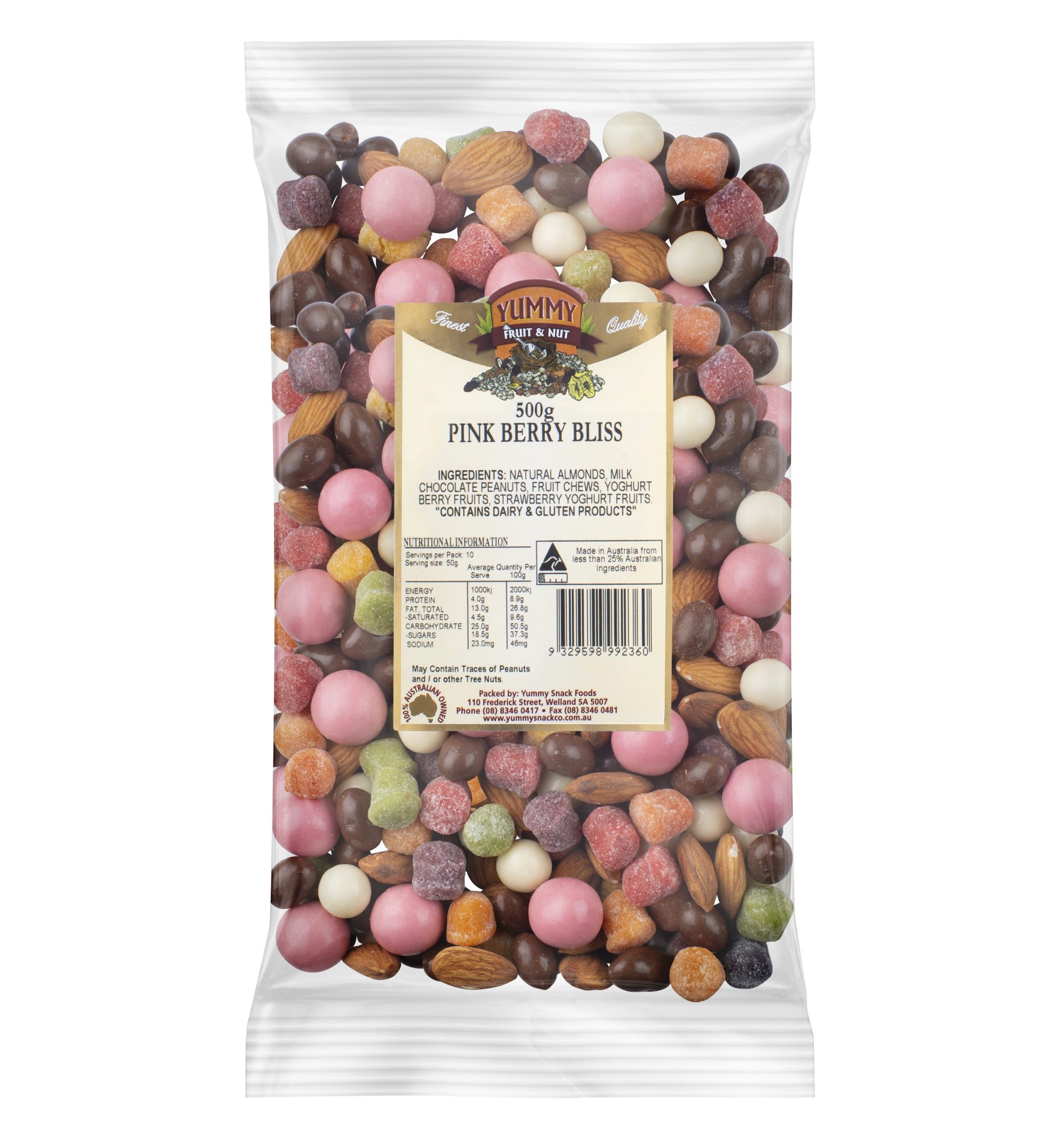 Yummy Foods Pink Berry Bliss Mix 500g