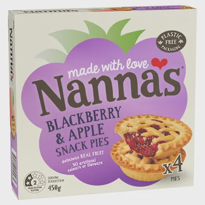 Nanna's Blackberry & Apple Pies 4pk