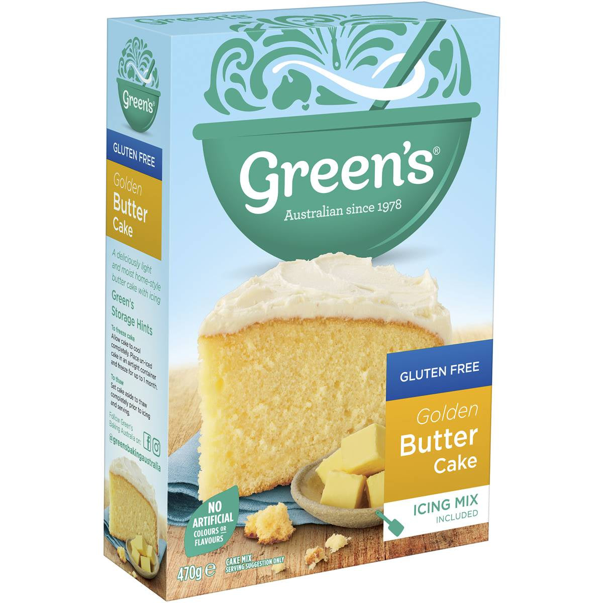 Green's Gluten Free Golden Butter Cake Mix 470gm