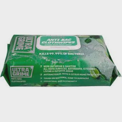 UltraGrime Life Anti-Bac XXL+ Clothwipes 80 Pk