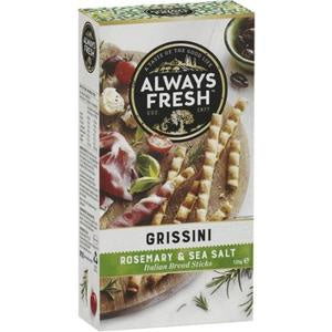 Always Fresh Grissini Rosemary & Sea Salt 125g