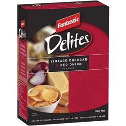 Fantastic Delites Vintage Cheddar and Red Onion 100g