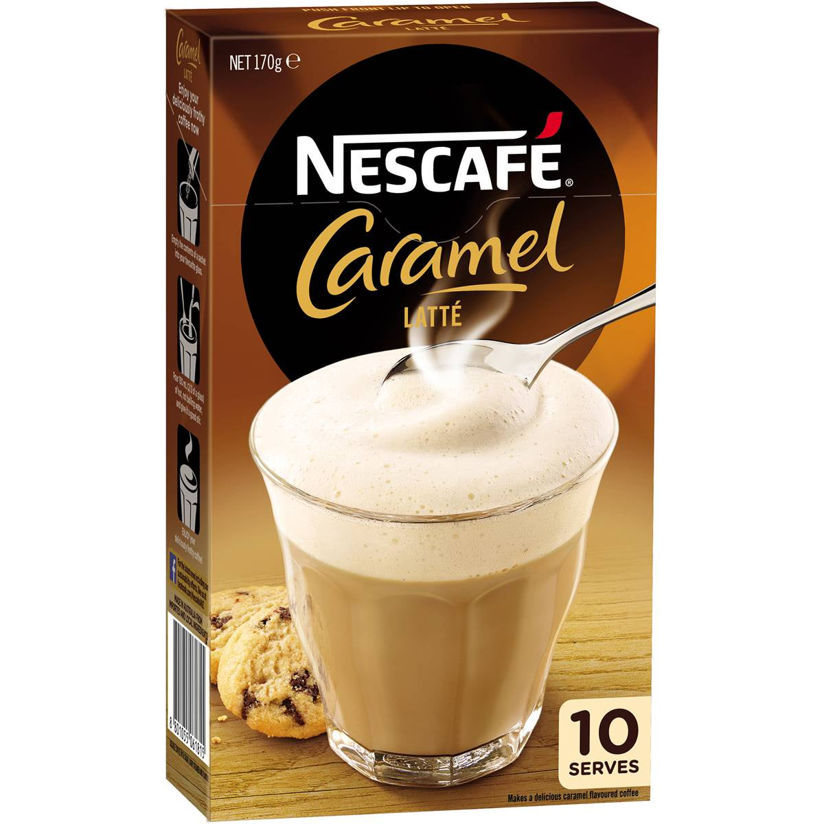 Nescafe Caramel Latte 10pk 170g