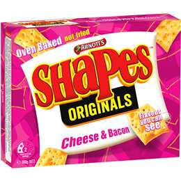 Arnott's Cheese & Bacon Shapes 180g