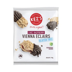 Kez's Choc Raspberry Vienna Eclairs GF 190g