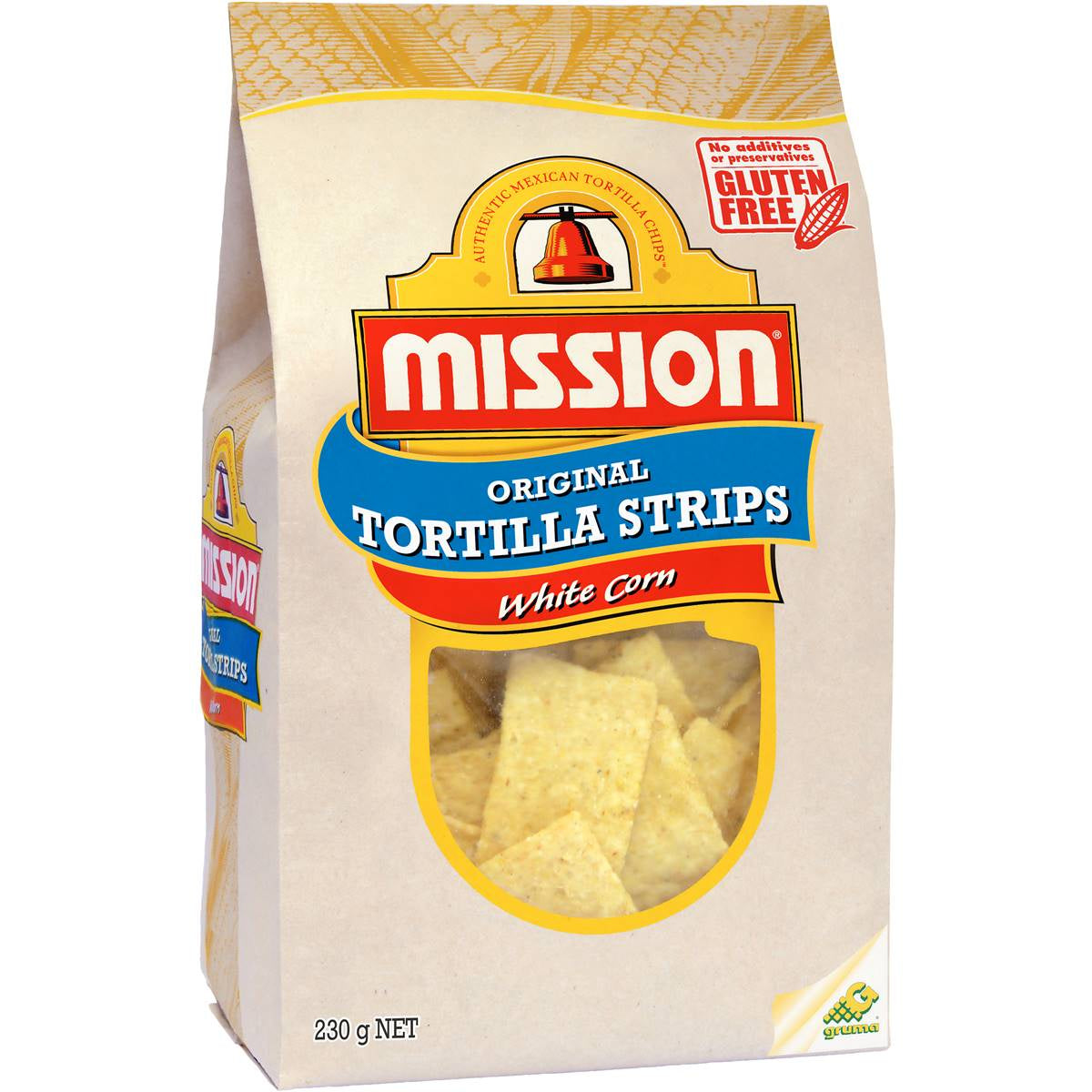 Mission Original Tortilla Strips White Corn 230g