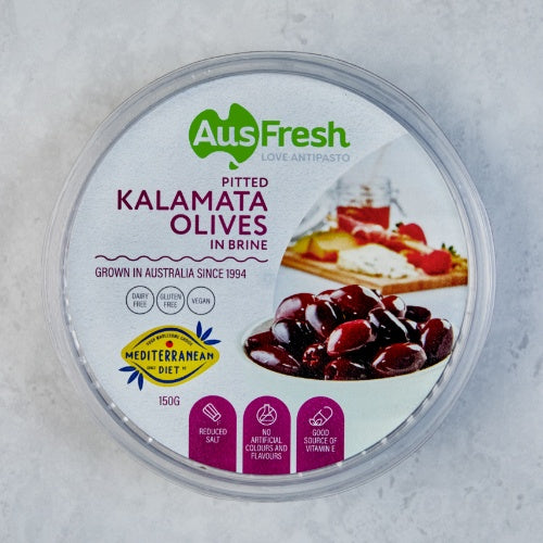 Ausfresh Kalamata Olives Pitted 150g