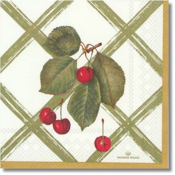 Cherry Canvas 40cm Airlaid Thickness Napkin 20pk