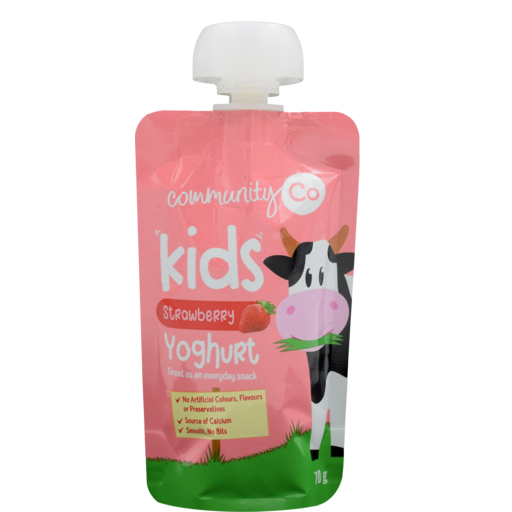 Community Co Kids Strawberry Yoghurt Pouch 70g