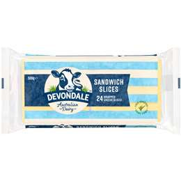 Devondale Sandwich Cheese Slices 500g