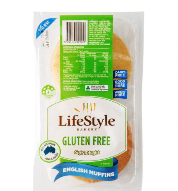 LifeStyle Gluten Free English Muffins 140g