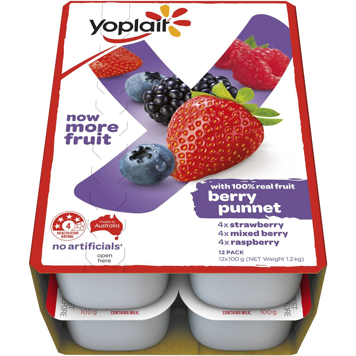 Yoplait Berry Punnet 12x100g