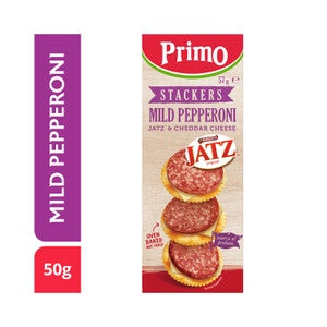 Primo Stackers Mild Pepperoni & Jatz 57g