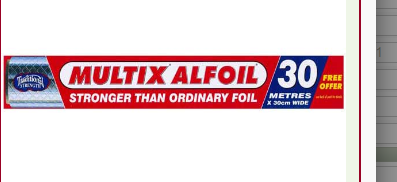Multix Alfoil 30cm x 30cm