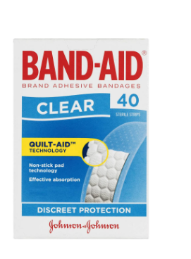 Band-Aid Clear Strips 40S